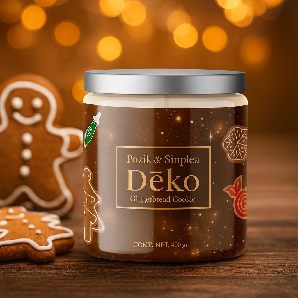 Vela Galletas de Jengibre 2 mechas 113 hrs Deko 